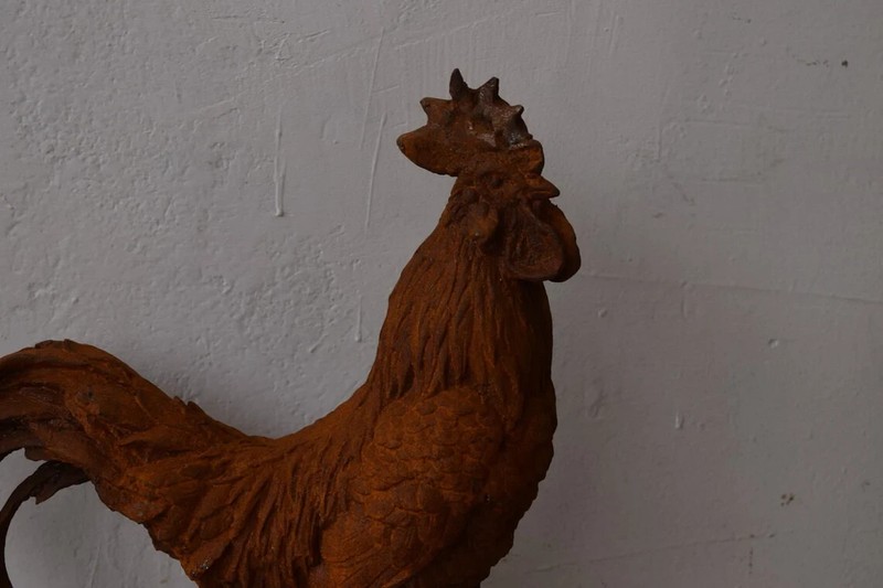 Cast Iron Rooster Farm Animal Sculpture Figurine Figure Gift Vintage Style gallery