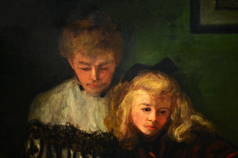 WILLIAM HASKELL Original Vintage Signed Paris Salon Double Portrait Oil Painting gallery