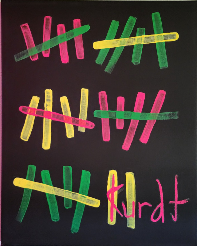 Twenty7Club (Art Brand) Kurt Cobain Nirvana Acrylic 16 X 20 Painting ORIGINAL