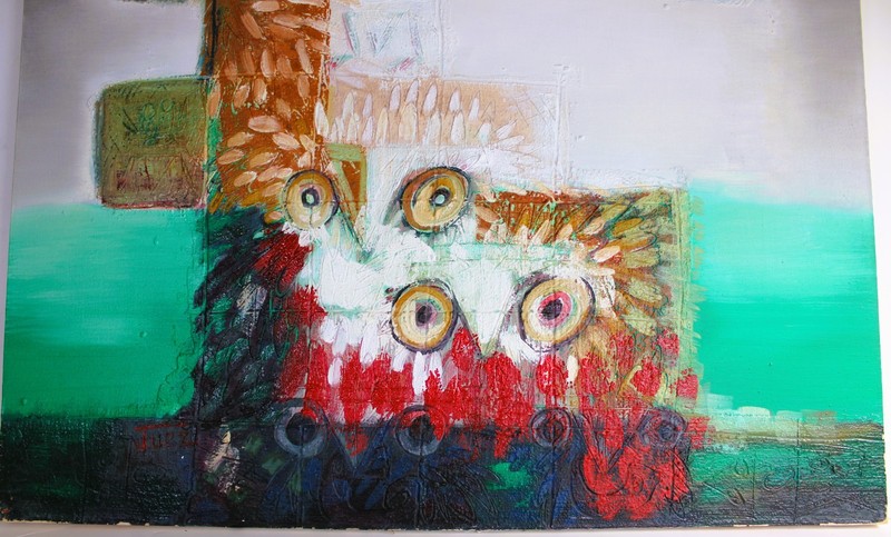 CARLOS JUEZ 1935 VINTAGE OIL PAINTING CANVAS TEXTURED SIGNED COLOMBIAN MASTER gallery