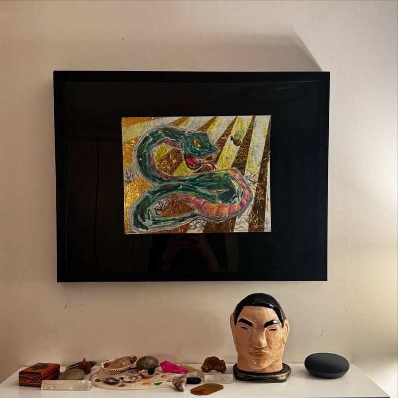 2025 Snake Painting In Shadow Box gallery