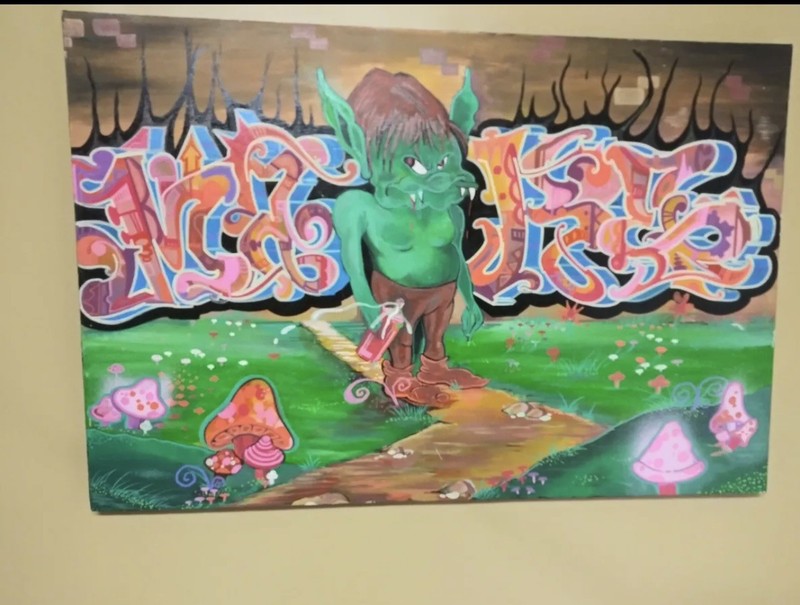 Graffiti PAINTING. Art BY MAKE$ 2 x 3 ft Bronx NYC CLASSIC! 2000