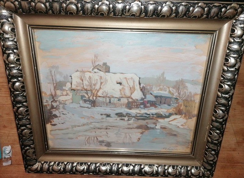 Winter Landscape Oilg. Signed by Frantisek DANEK-SEDLACEK (1892-1974)