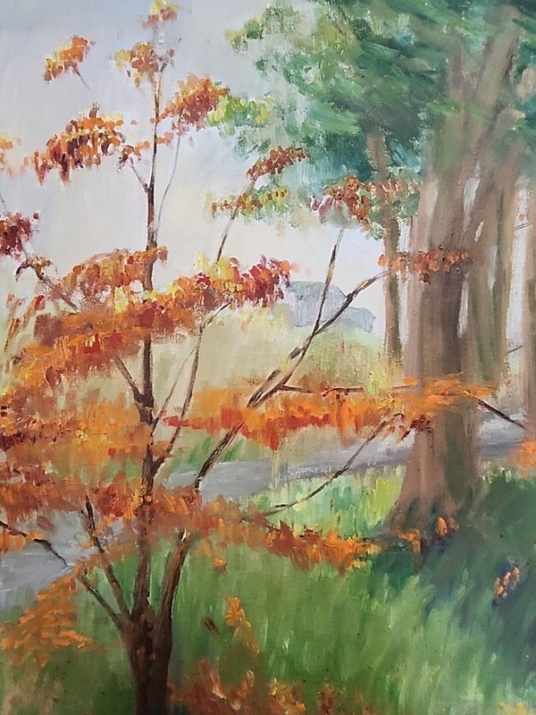 1965 Ruth Cass Oil Painting 24 X 18 inches before frame...Original period piece gallery