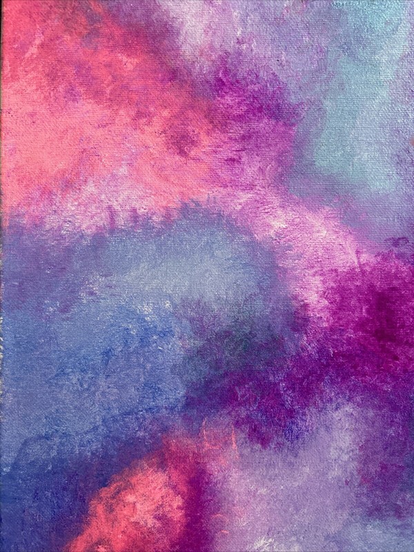 Original Kayla Braden Abstract “Sweetheart” Acrylic Glitter Painting on Canvas gallery