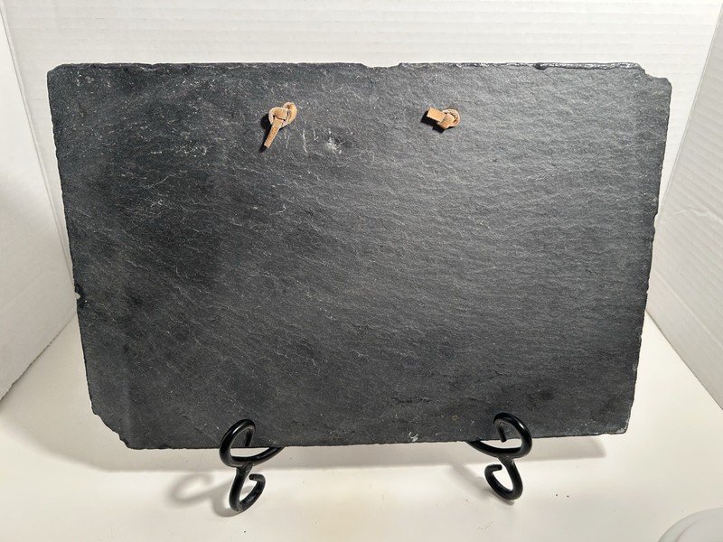 Handmade Warren Kimble Vintage Chicken Painting Slate Farm Traditional Folk Art gallery