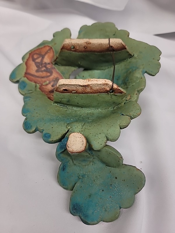 Jean Card Ceramics Original Fish Signed Blue Green Black Brown Beautiful MINT gallery