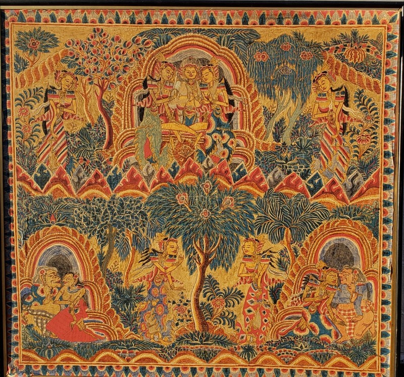 Old Kamasan Painting Bali Indonesia