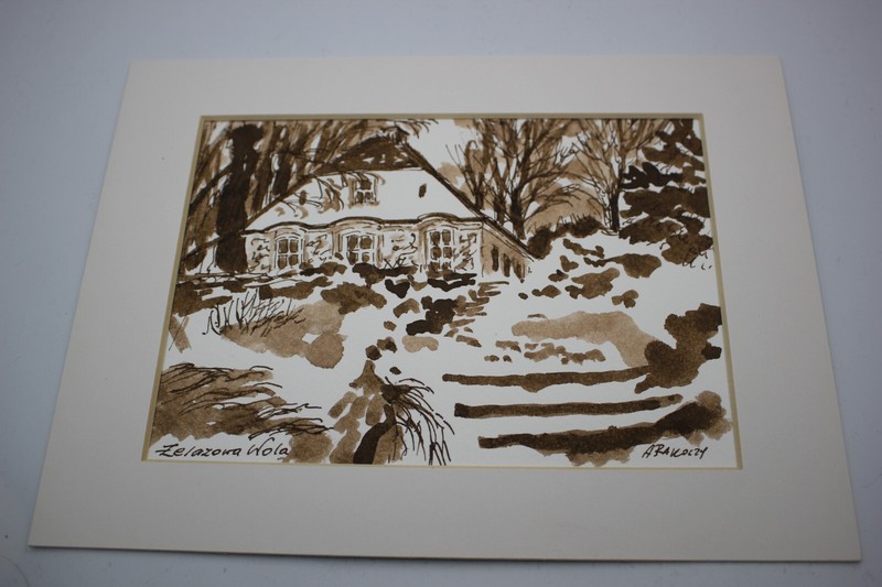 Ada Rakoczy Żelazowa Wola Zimą / Zelazowa Wola in Winter Polish Art Artist 2001