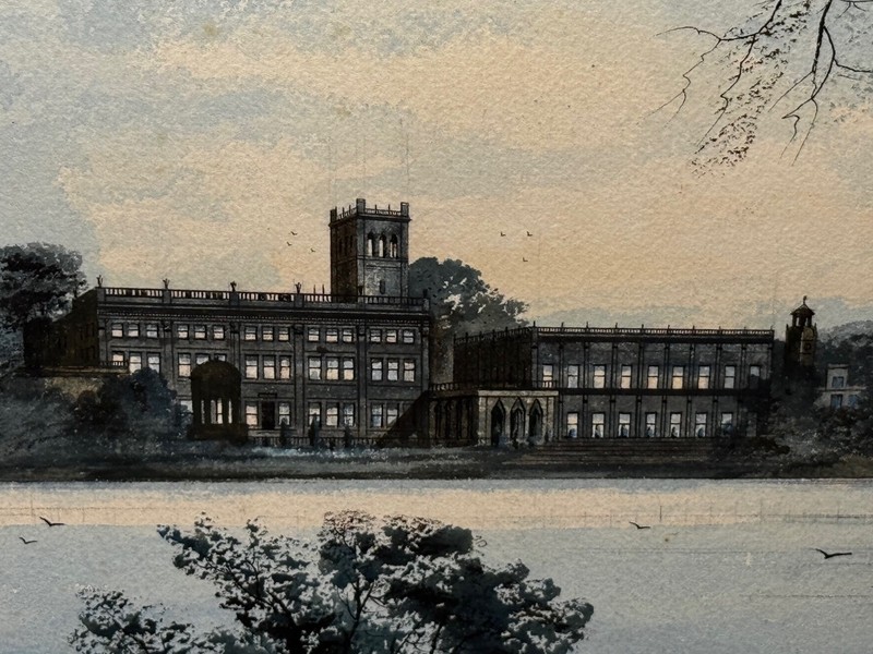 Painting The Final Glimpse Trentham Hall Historic Seat Duke Of Sutherland C1912 gallery