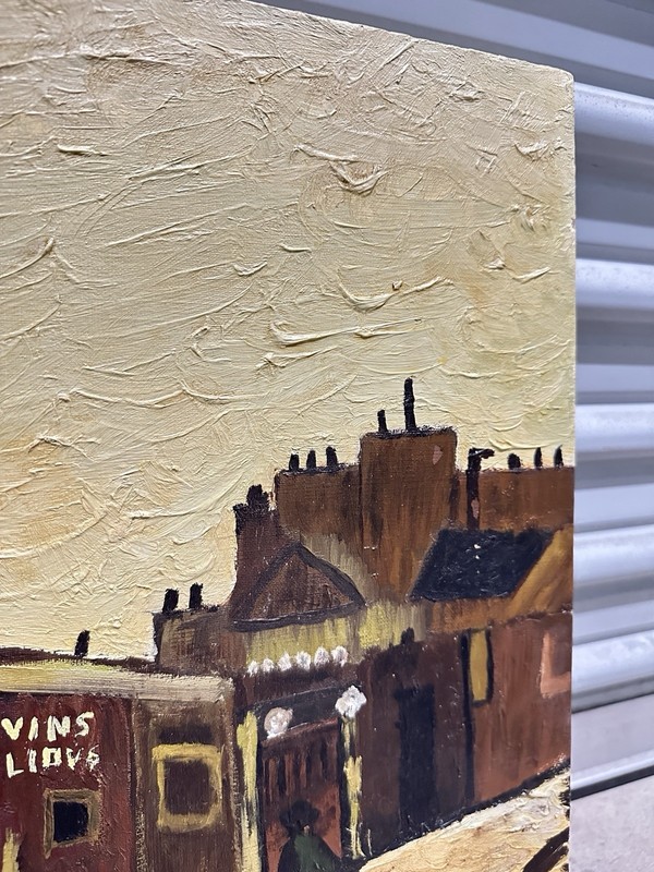 Vintage Replica Oil Painting Of Vincent Van Gogh Le Moulin de la Galette signed gallery