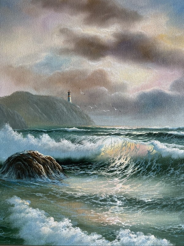 1983 Robinson Pacific Northwest Lighthouse Painting