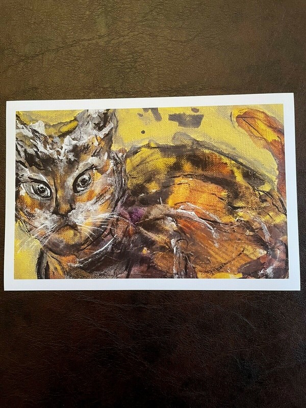 Giclee Deep Matte Art Print – Kitty Cat : Secretive and mysterious