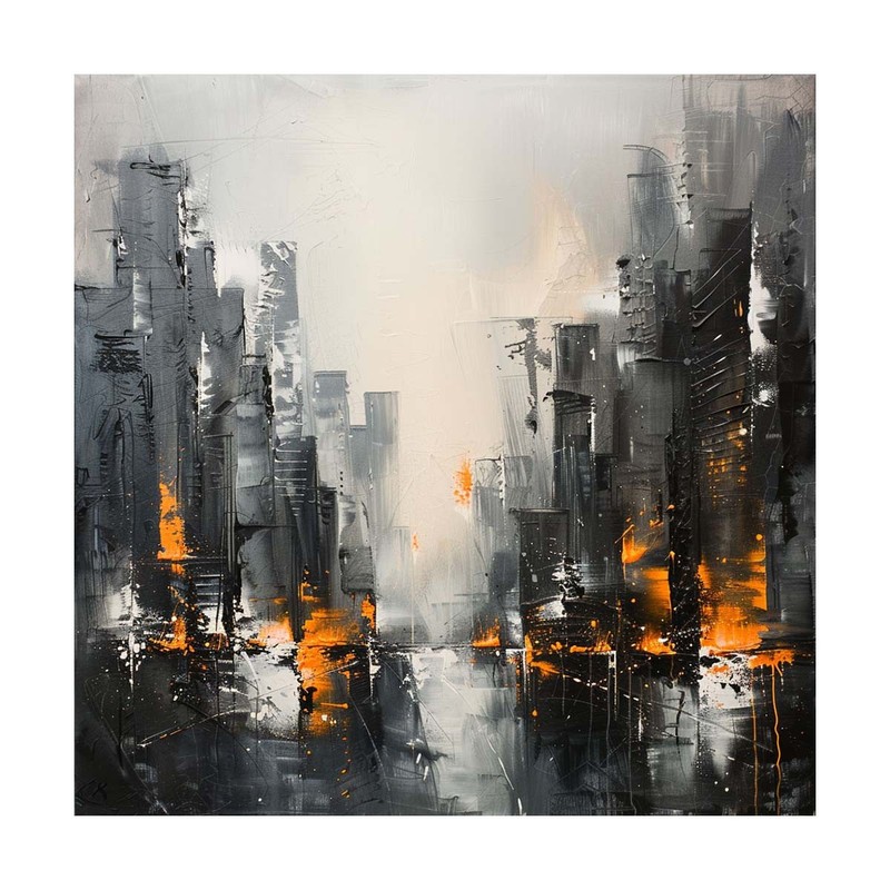 Large Abstract Textured Acrylic Oil Painting On Canvas Handmade Artwork A303