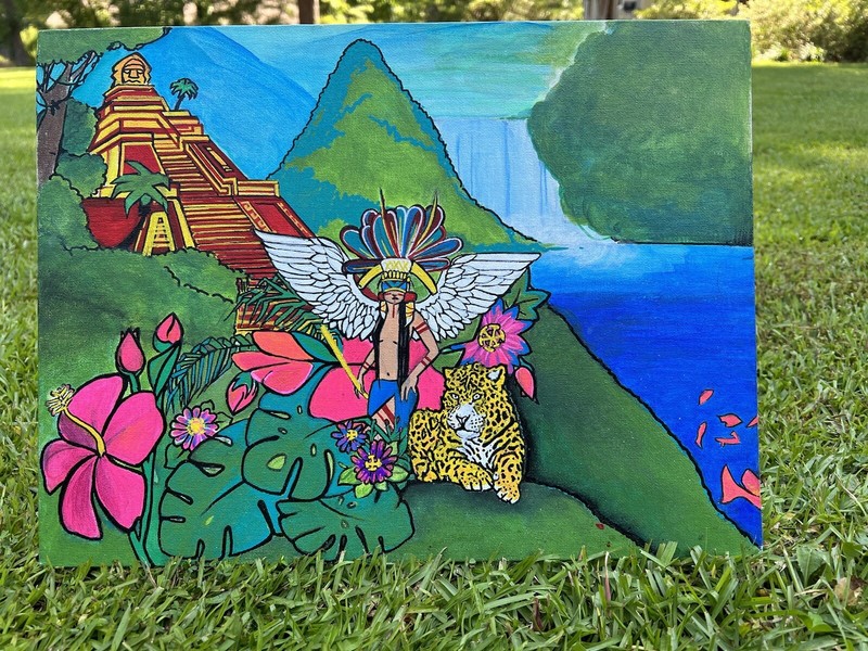 Azteca Cultura Canvas Painting gallery