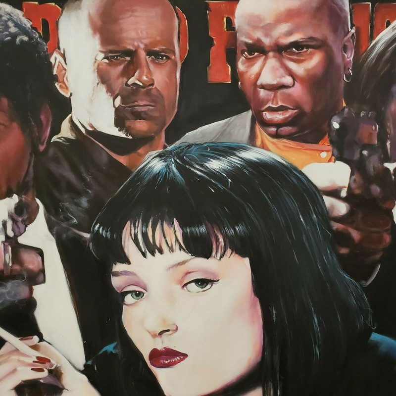 Pulp Fiction Samuel Jackson Bruce Willis Uma Thurman John Travolta Ving Rhames gallery