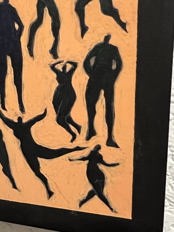 Austine Wood Original Abstract Figural Painting 12x12” gallery