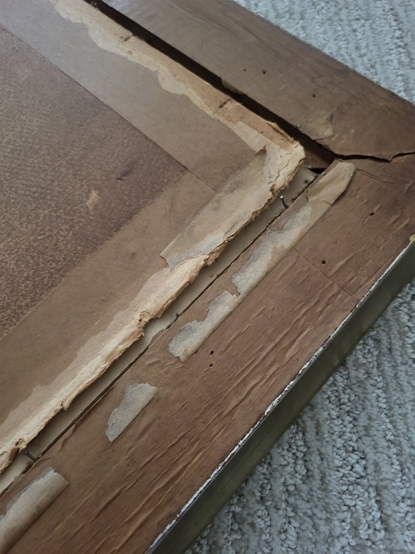 Oil Painting 1930 Mystery Signed Nautical Marina Boats Coastal Dark READ gallery