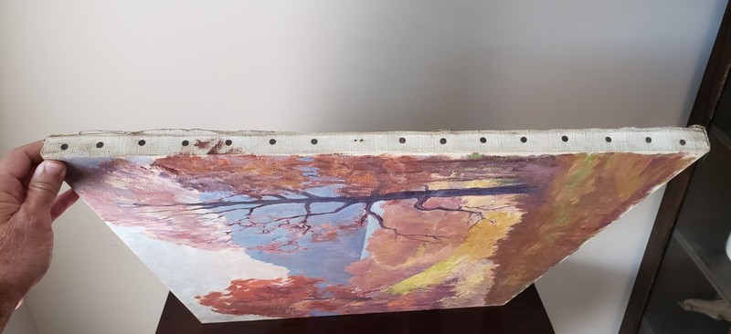 🔥 VINTAGE 25 X 30 ORIGINAL HOOSIER SCHOOL OIL PAINTING IMPRESSIONIST Landscape gallery