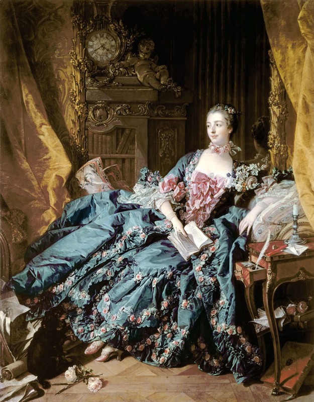 painting Giclee Madame de Pompadour Art Printed on canvas