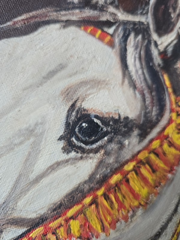 ölgemälde auf leinwand handgemalt signiert Reber gallery