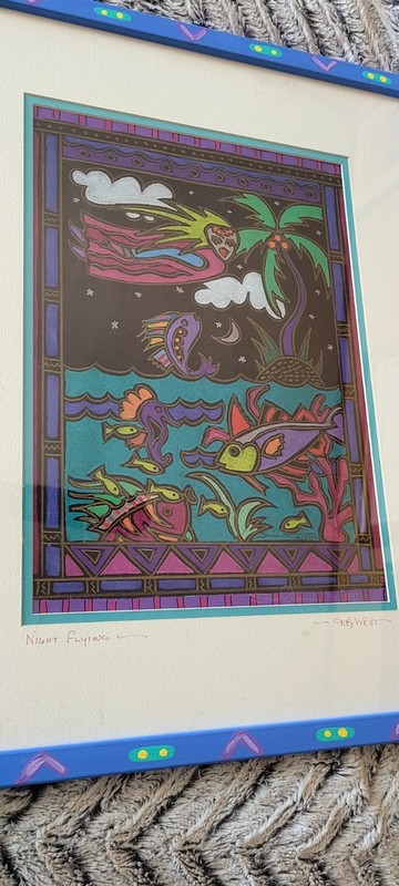 Sonia Robinson Night Flying - Key West - Original Pastel -(21×17) Framed. gallery