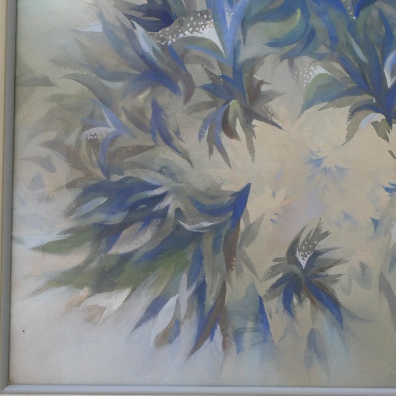 FOLK ART MINNESOTA ARTIST BETTY C FEILZER WATERCOLOR PERIOD FRAME TWIN CITIES gallery