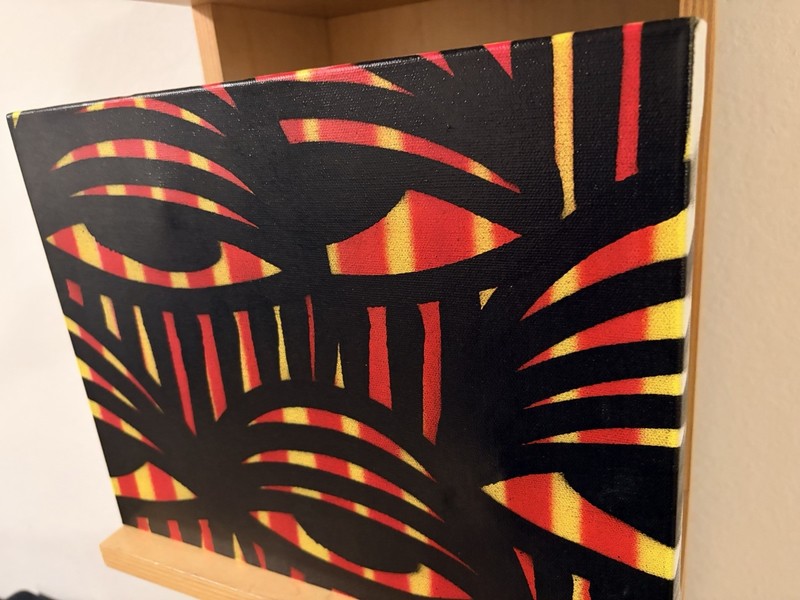 AHOL Sniffs Glue - Signed Painting - Spray Paint on Canvas gallery
