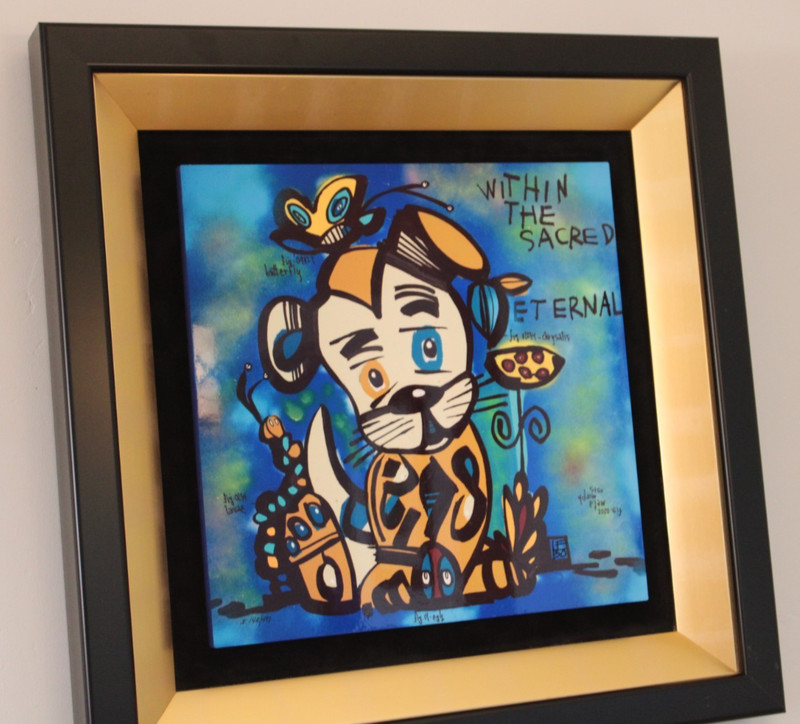 LeBatard David DOG Sublimation on wood 26 1/2″ # 142 of 497