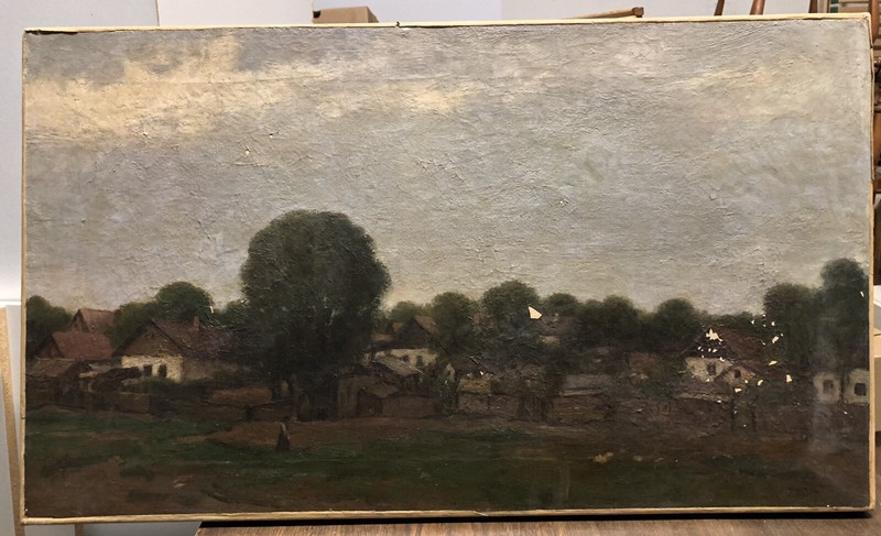 Old Naturalism Oil Painting JANOS LASZLO ALDOR 1928 Impressionism Antique Art