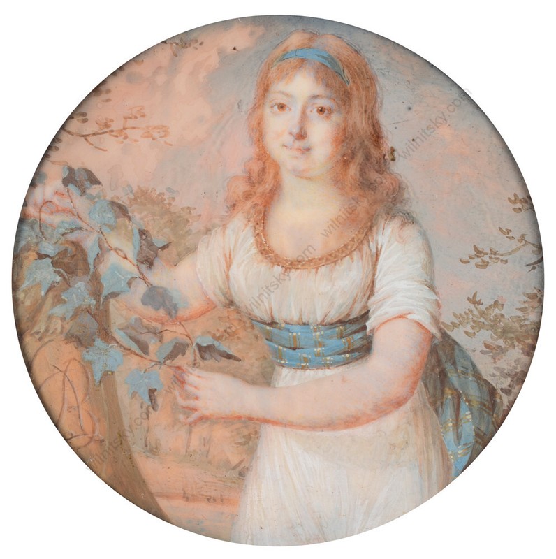 Jacques-Antoine Barrois "Portrait of Sophie du Puy Montbrun d'Aubignac", 1793 gallery