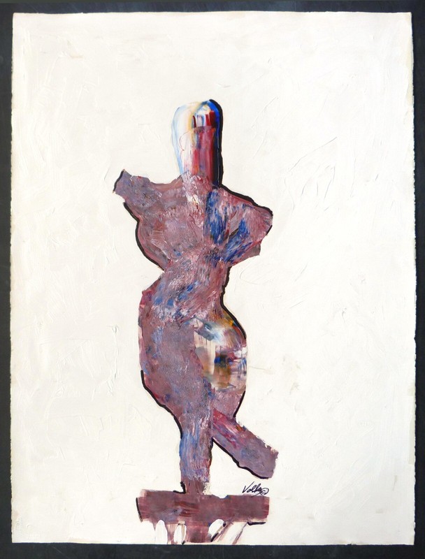 Larry Volk Painting: A Tribute to a Hero, signed, 22" x 30"