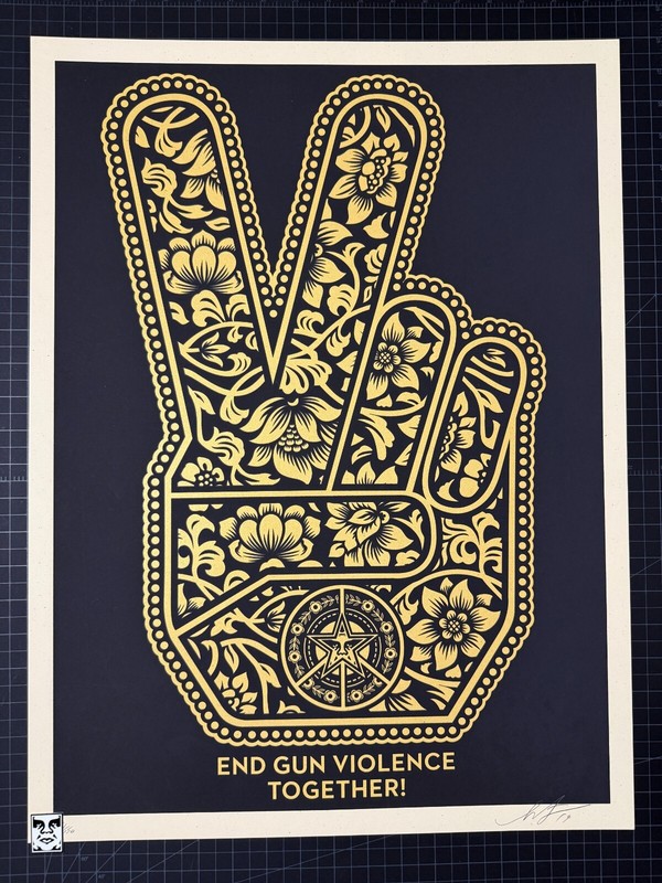 Shepard Fairey – End Gun Violence Together – Signed & # Numbered! – Obey Giant