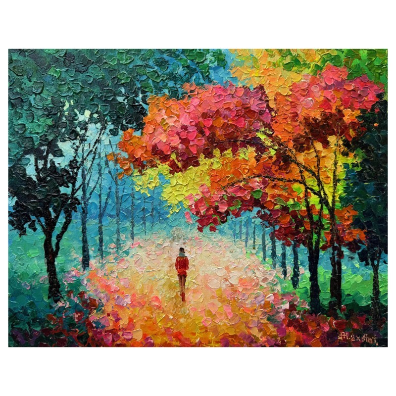 Antanenka «Lady Of The Forest», Hand Signed Original Painting on Canvas