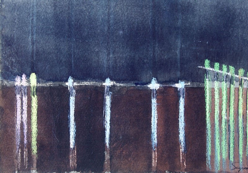Seymour Tubia Mixed Media Abstract Painting gallery