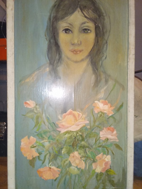 A Oil Painting From The 1960s By A Artist Named Isabel Belanti