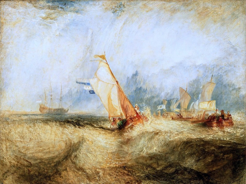 Van Tromp, going about Please his Masters Painting by Joseph Turner Reproduction