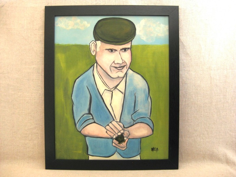 Framed Male Portrait Painting Original Fine Art Portraiture Paintings of Men