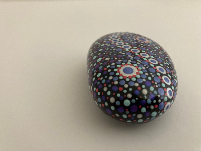 Mandala dot painted rock gallery