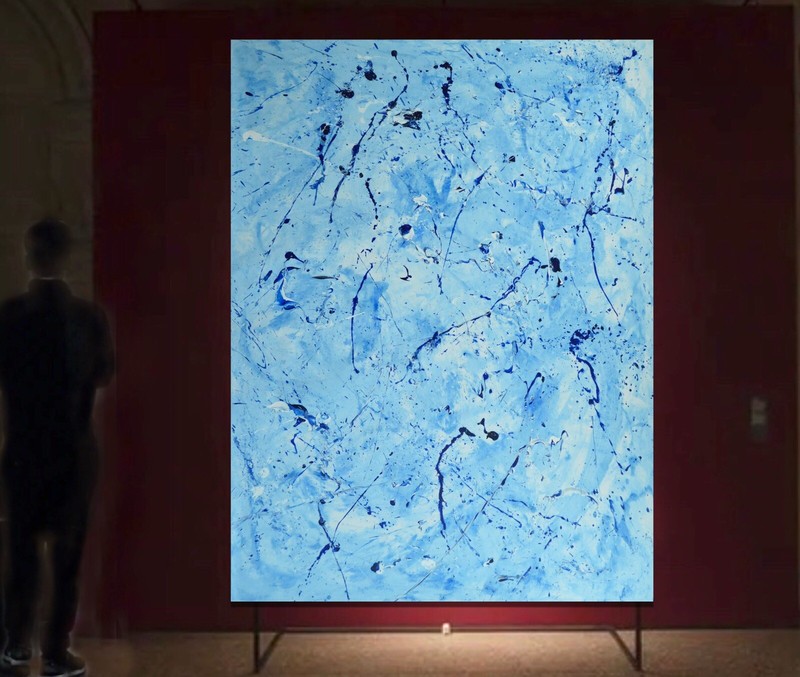 Jackson Pollock ￼style Professional Painting 84”X62” (7 Foot) Abstract Modern XL gallery