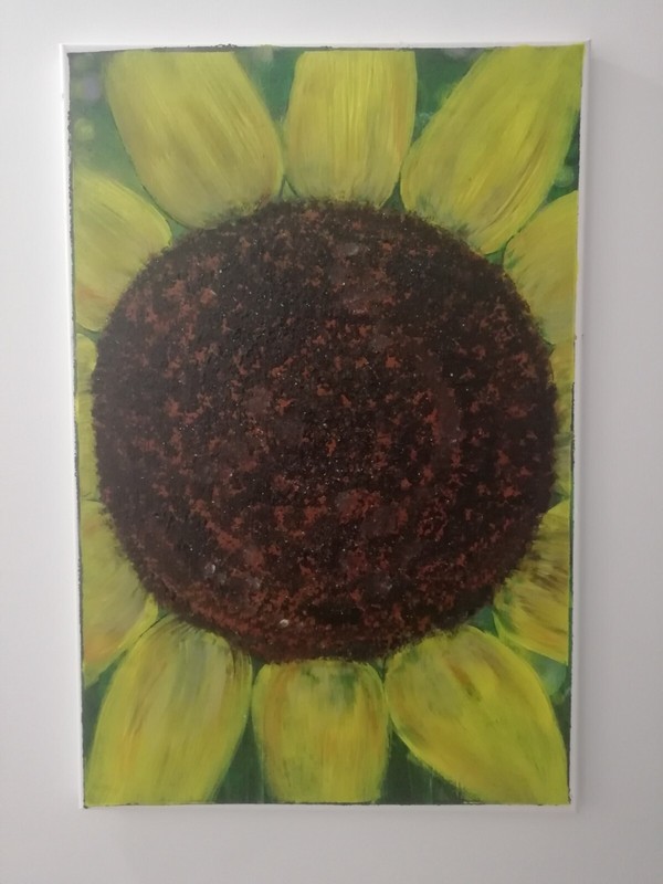 Hand Painting Sunflower wall art wall decorations Brush paintings Trending arts gallery