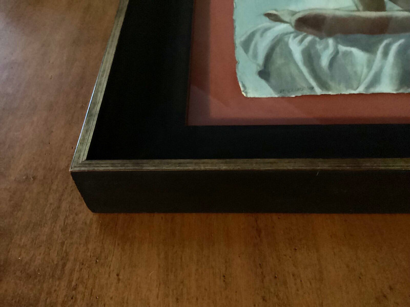 Constance McClure Female Nude Pigment on Silk Rag Paper 1989 Cincinnati Signed gallery