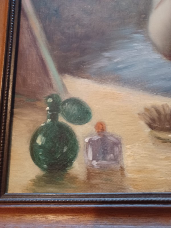 Helmut Breuninger oil museum quality painting signed original Lady Balerina gallery