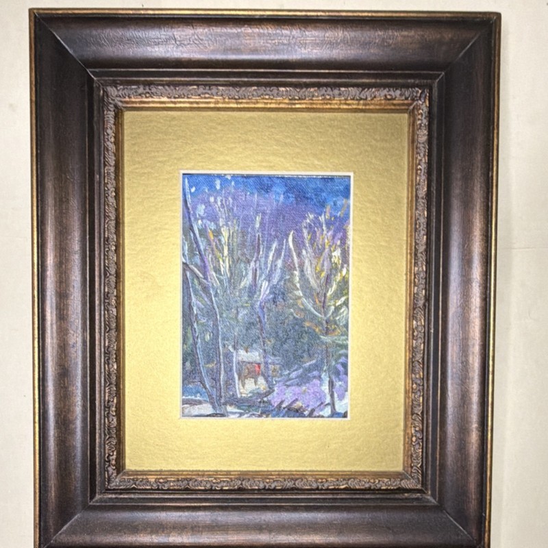 Pat Matthews «Pecos River Cabin» Signed Original Oil Painting Framed 2003