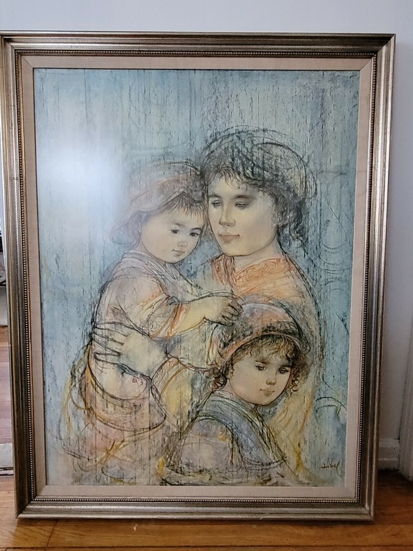 Edna Hibel «Solveig and her children»