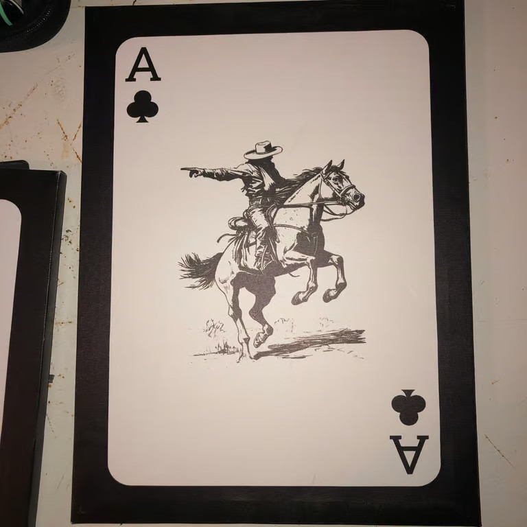 Ace of Clubs Painting