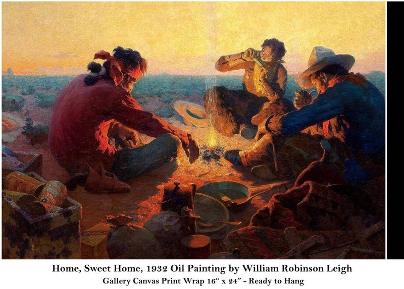 William Robinson Leigh_Home, Sweet Home, 1932 Painting_Gallery Canvas Print