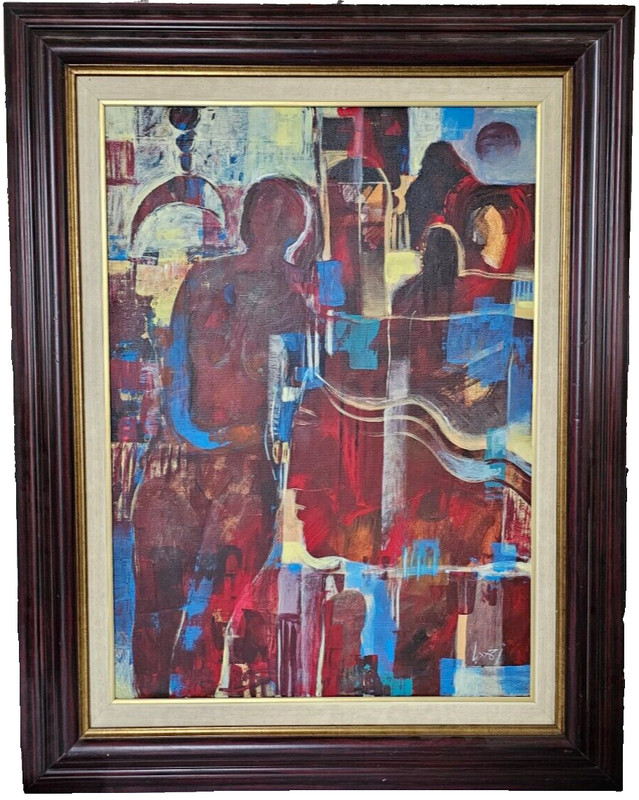 Ahmad daba احمد دبا original Abstract Fine arts painting 27x 20″