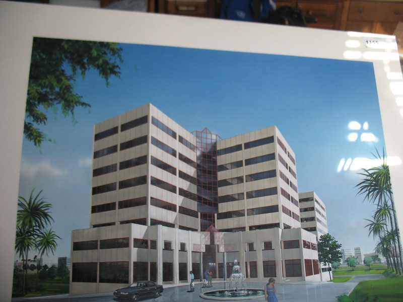 ARCHITECTURAL RENDERING (PAINTING?) ABUJA Nigeria Commercial Complex VGC