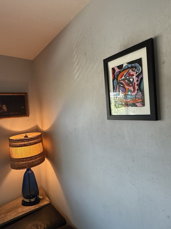 WILLIAM VERDULT VINTAGE MID CENTURY MODERN ABSTRACT CUBISM OIL PAINTING 1960s gallery